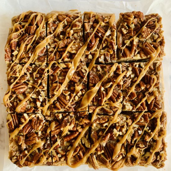 Vegan Pecan Pie Bars
