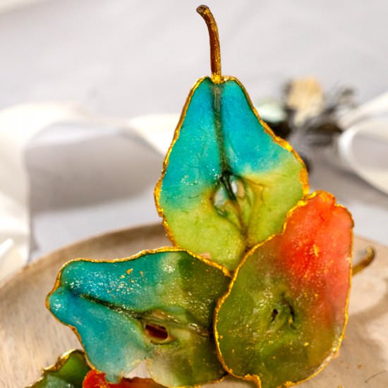 Stained Glass Dehydrated Pears