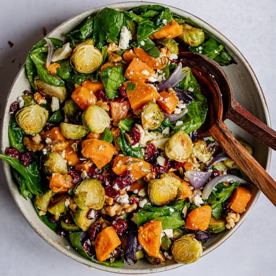 Brussel Sprouts and Sweet Potatoes