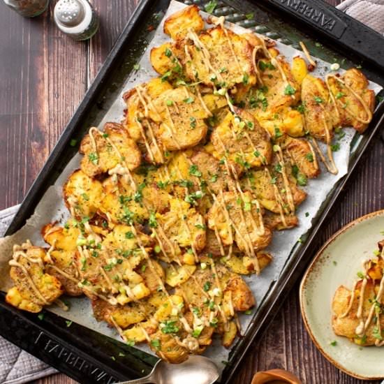 Thanksgiving Smashed Potatoes
