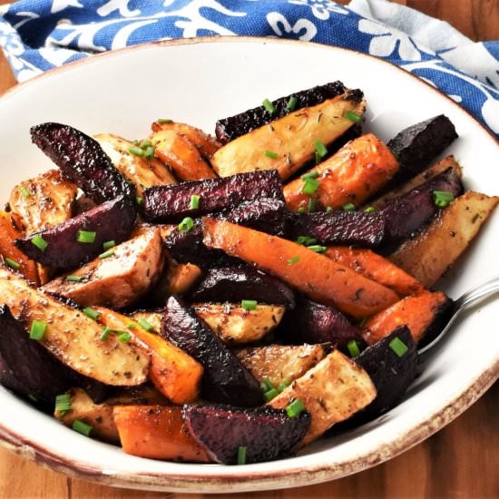 Balsamic Roasted Root Vegetables