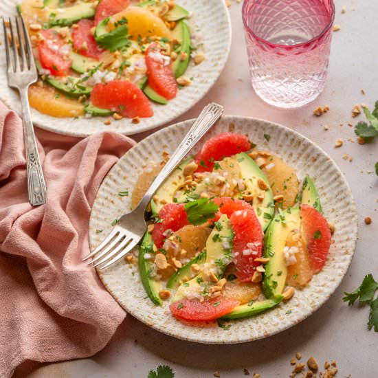 Grapefruit and Avocado Salad