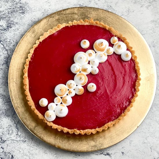 Cranberry Curd Tart