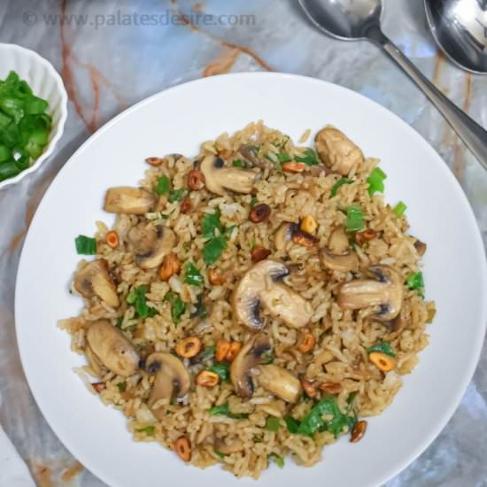 Mushroom Garlic Fried Rice