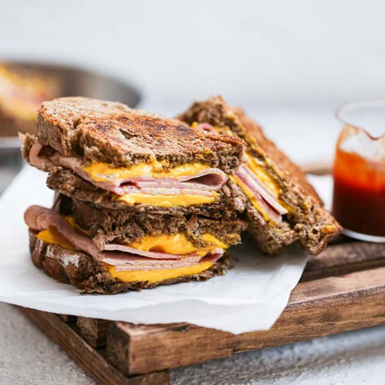 Ham and cheese sandwich
