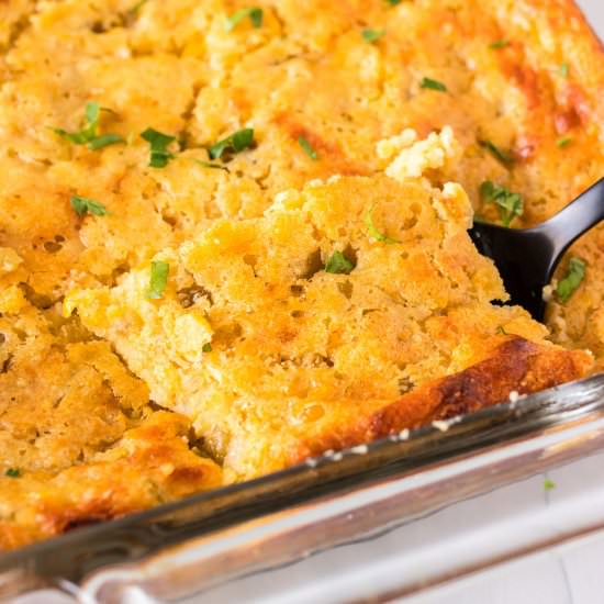 Green Chile Corn Casserole