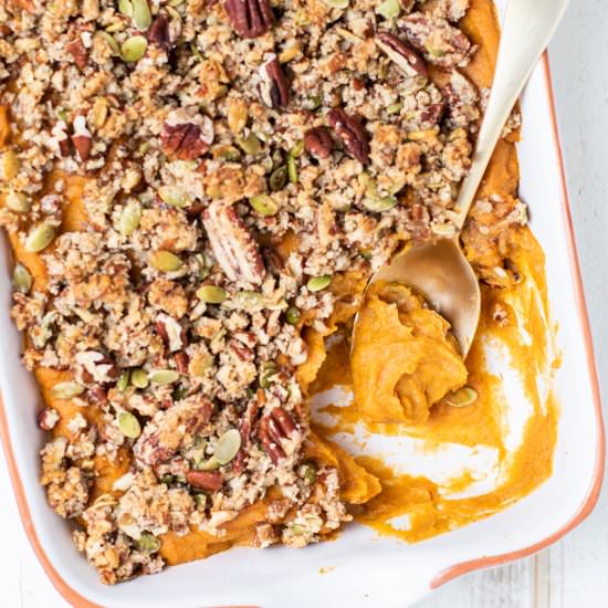 Healthy Sweet Potato Casserole