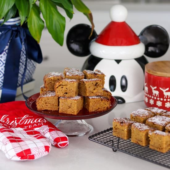 Easy Gingerbread Blondies