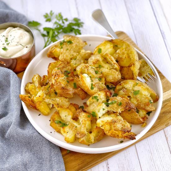 Ultra Crispy Smashed Potatoes