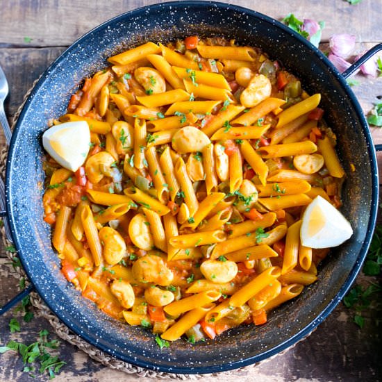 Paella-Style Pasta Recipe