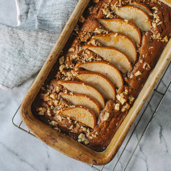 Pumpkin Pear Bread with Chocolate