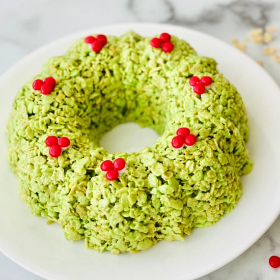 Christmas Rice Krispies Wreath