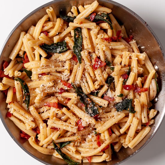 Brown Butter Sage Pasta with Bacon