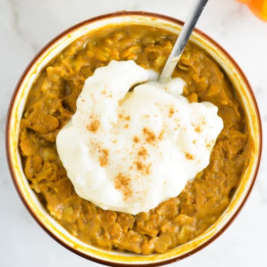 Pumpkin Spice Latte Oatmeal