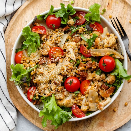 roasted cauliflower salad