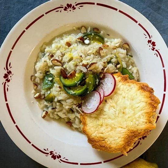 Lemony winter risotto