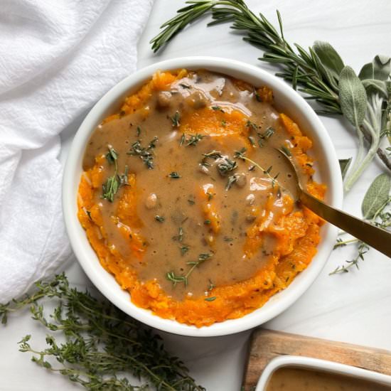 Vegan Mashed Butternut Squash