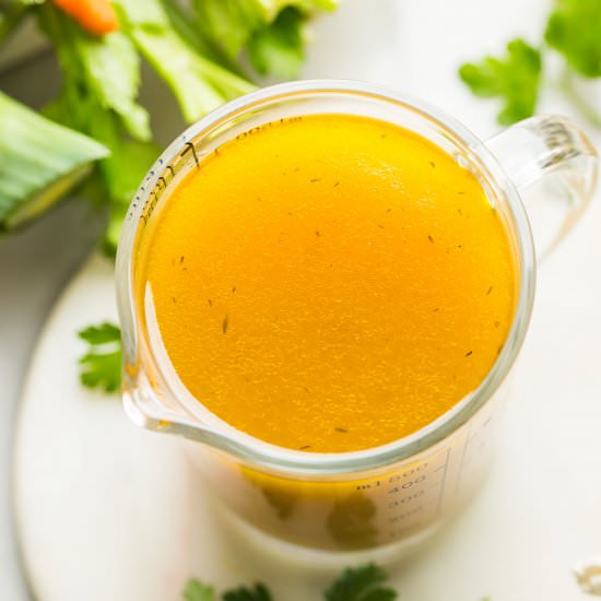 Roasted Low FODAMP Vegetable Stock