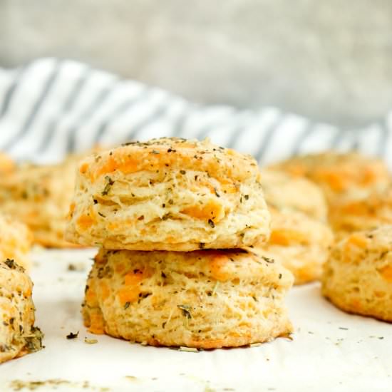 Cheddar Garlic Butter Biscuits