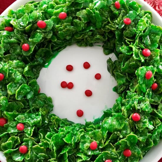 Cornflake Christmas Wreath