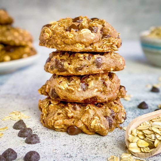 Vegan Oatmeal Chocolate Chip Cookie