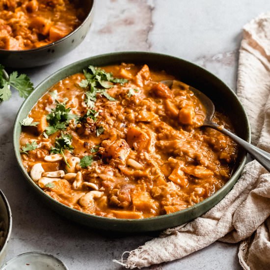 Sweet Potato Lentil & Coconut Curry