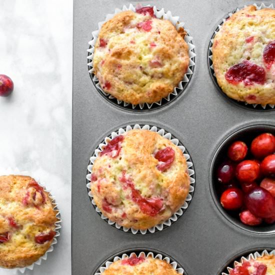 Cranberry Sauce Muffins