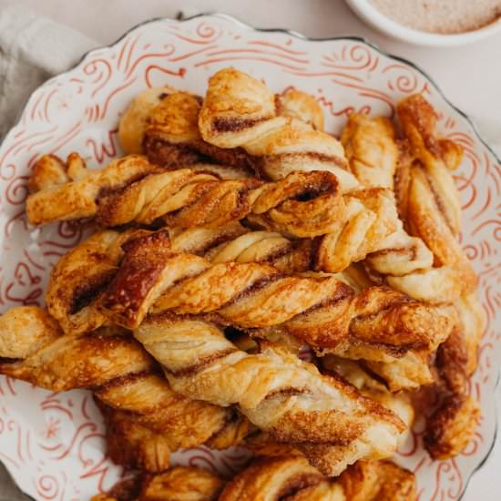 Puff Pastry Cinnamon Twists