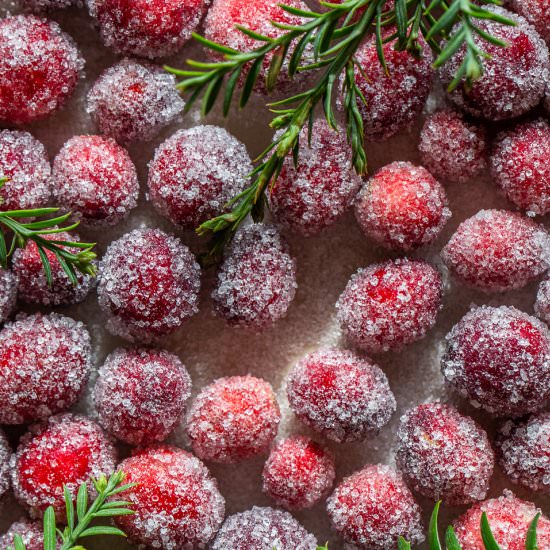 Sugared Cranberries