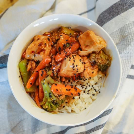 Perfect Teriyaki Salmon Bowl