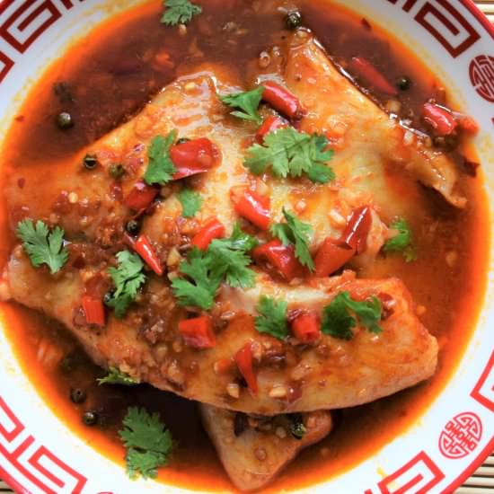 Red Poached Fish