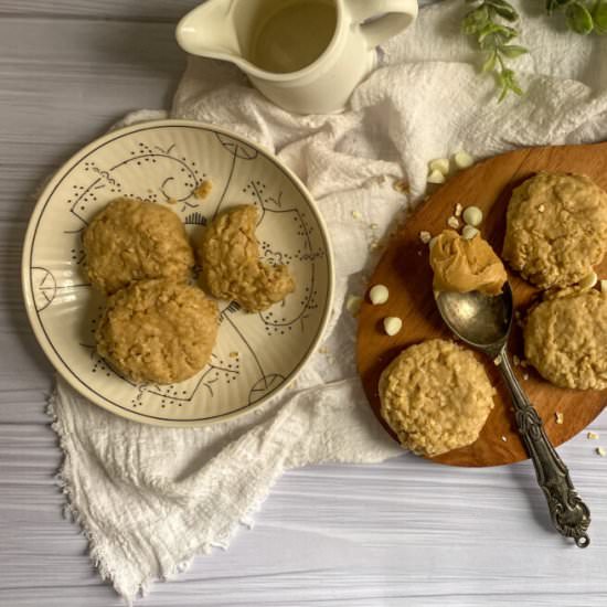 Peanut Butter White Chocolate Cookies