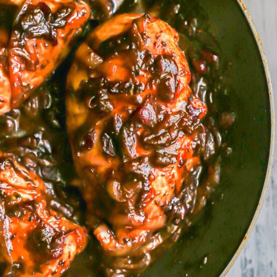 Cranberry balsamic chicken