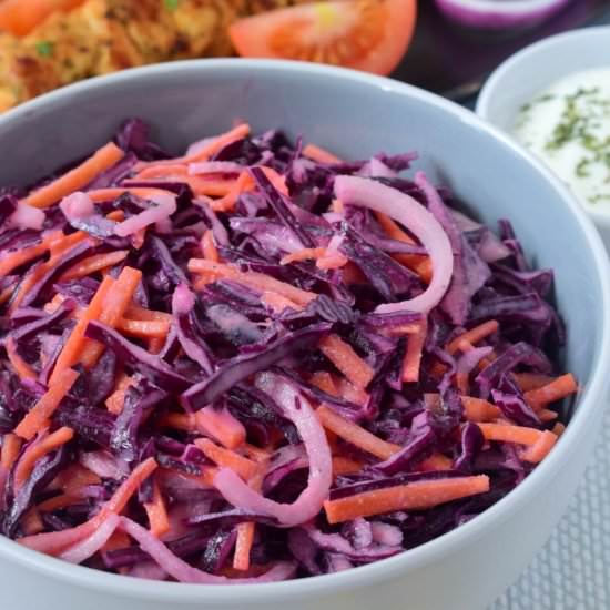 Tahini coleslaw