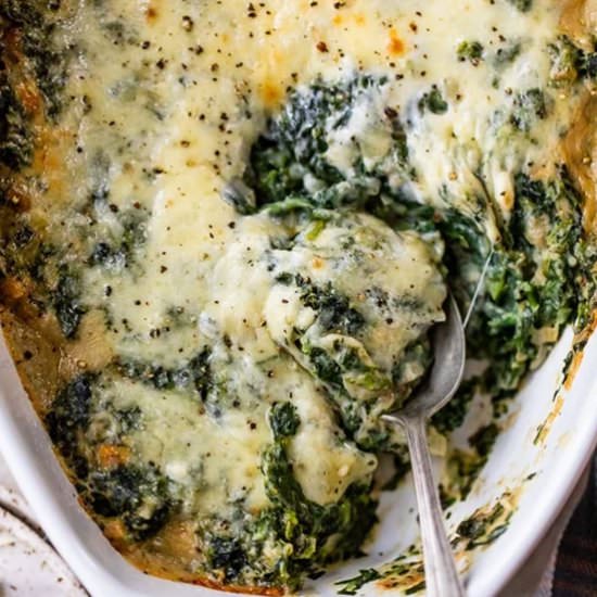 Makeover Spinach Gratin
