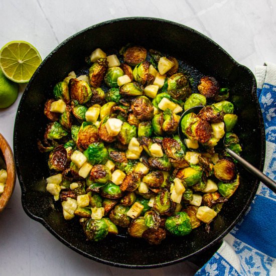 Brussel Sprouts + Banana + Lime