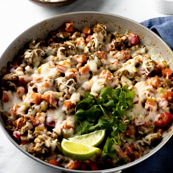 Ground Turkey Sweet Potato Skillet