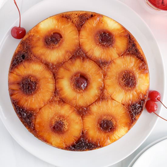 Vegan Pineapple Upside Down Cake