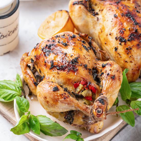Roasted Cornish Hens