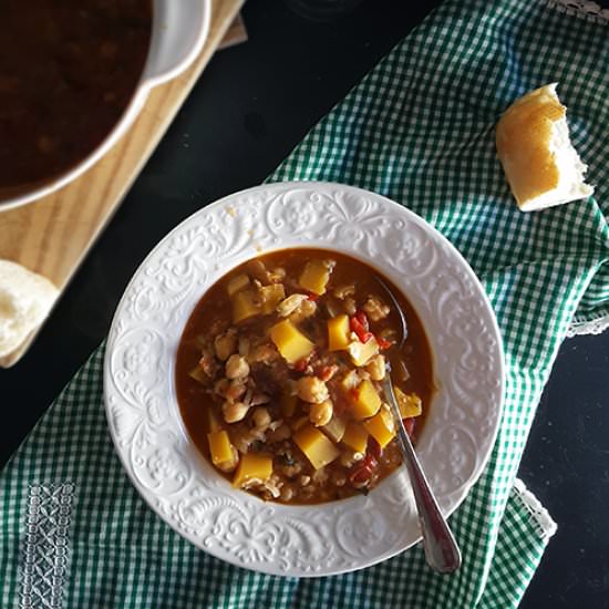 Potaje de Calabaza y Garbanzos
