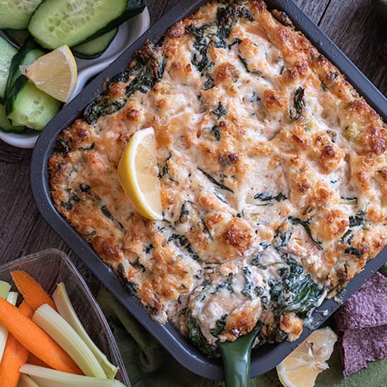 Hot Salmon Dip With Smoked Cheese