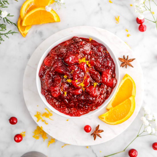 Homemade Cranberry Orange Sauce