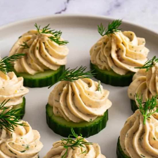 Smoked Salmon Mousse Canapé