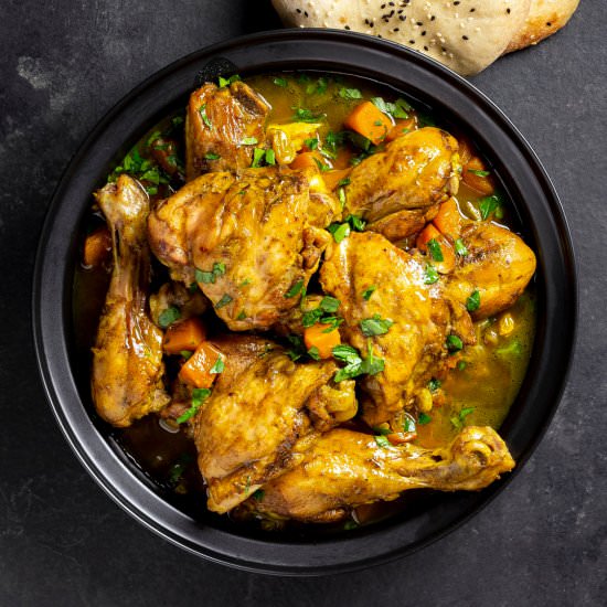 chicken and butternut tagine