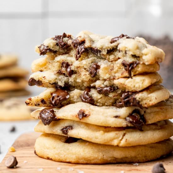 Gooey Chocolate Chip Cookies