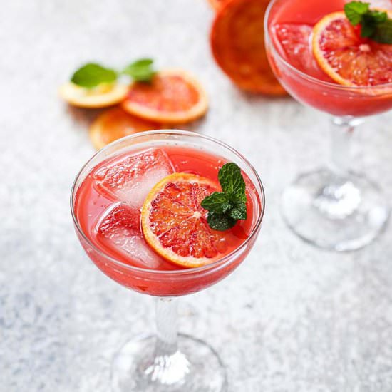 blood orange mocktail