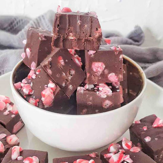 Candy Cane Fudge
