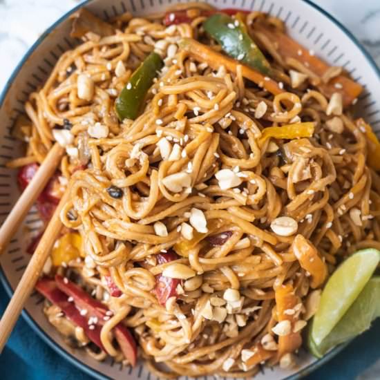 Instant Pot Peanut Noodles