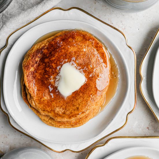 Gluten Free Pumpkin Spice Pancakes