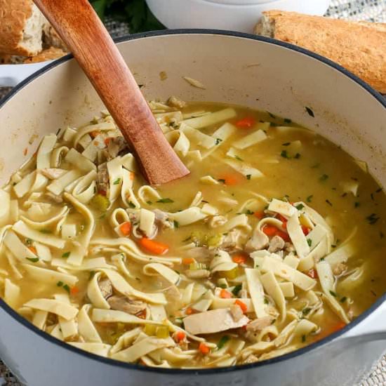 Leftover Turkey Soup